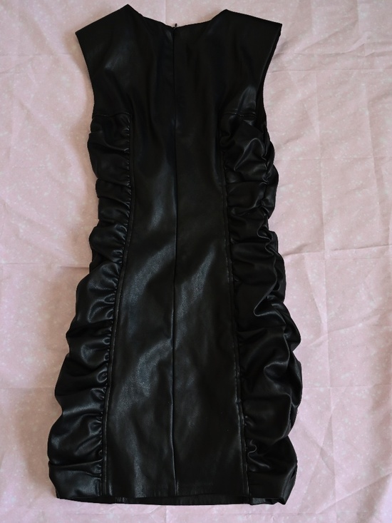 Zara Faux Leather Mini Dress – Size S 🖤✨ - Picture 2 of 3